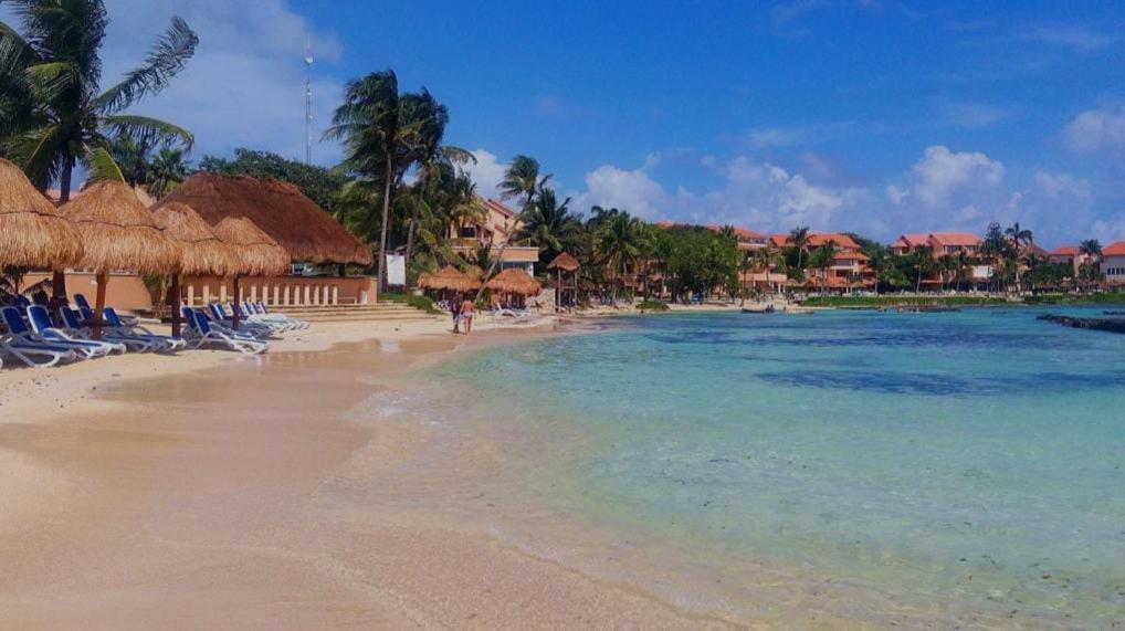 Puerto Aventuras, Departamento A Unos Pasos De La Playa Apartment Luaran gambar